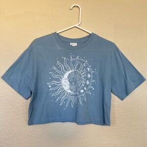 Self Esteem Wild Fable Blue Celestial Crop Top (Macys)